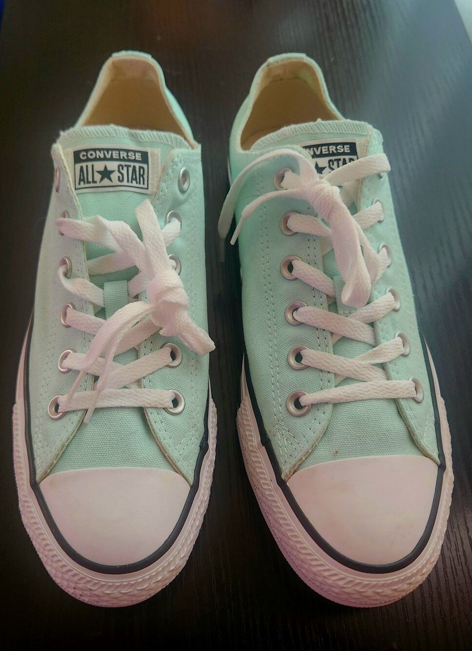 Converse Chuck Taylor All Star Low Womens Size 9.5  Teal Athletic Shoe Worn Once